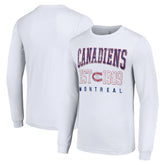 Montreal Canadiens Starter Retro Graphic Long Sleeve Crew T-Shirt - White - NHL 201083203