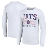 Winnipeg Jets Starter Retro Graphic Long Sleeve Crew T-Shirt - White - NHL 201083215