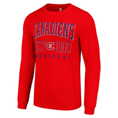 Montreal Canadiens Starter Retro Graphic Long Sleeve Crew T-Shirt - Red - NHL 201083230