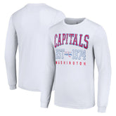 Washington Capitals Starter Retro Graphic Long Sleeve Crew T-Shirt - White - NHL 201083238
