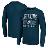 Tampa Bay Lightning Starter Logo Graphic Long Sleeve T-Shirt - Navy - NHL 201083275