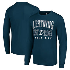 Tampa Bay Lightning Starter Logo Graphic Long Sleeve T-Shirt - Navy - NHL 201083275