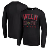 Minnesota Wild Starter Logo Graphic Long Sleeve T-Shirt - Black - NHL 201083293