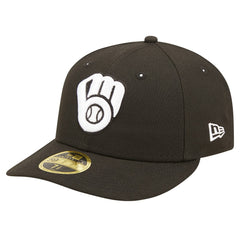 Milwaukee Brewers New Era Low Profile 59FIFTY Fitted Hat - Black - New Era Online