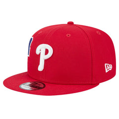 Philadelphia Phillies New Era Logo Strike 9FIFTY Snapback Hat - Red - New Era Discount
