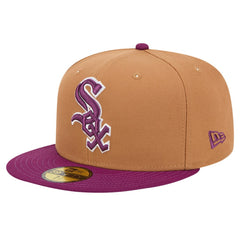 Chicago White Sox New Era Two-Tone Color Pack 59FIFTY Fitted Hat - Brown/Purple - New Era Discount