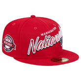 Washington Nationals New Era Script Sided 59FIFTY Fitted Hat - Red - New Era Lifestyle