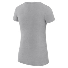 Atlanta Hawks G-III 4Her by Carl Banks Women's Super-Slim Fit Lightweight Large City Logo T-Shirt Heather Gray