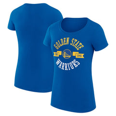 Golden State Warriors G-III 4Her by Carl Banks Women's Super-Slim Fit Lightweight Large City Logo T-Shirt Royal