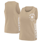 Houston Astros WEAR by Erin Andrews Women's Tonal Tank Top - Tan - MLB Lifestyle