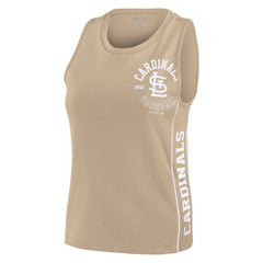 St. Louis Cardinals WEAR by Erin Andrews Women's Tonal Tank Top - Tan - MLB on Sale
