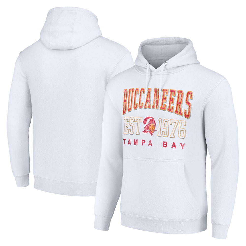 Tampa Bay Buccaneers Starter Unisex Throwback Logo Pullover Hoodie White