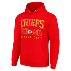 Kansas City Chiefs Starter Unisex Throwback Logo Pullover Hoodie Red