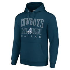 Dallas Cowboys Starter Unisex Throwback Logo Pullover Hoodie Navy