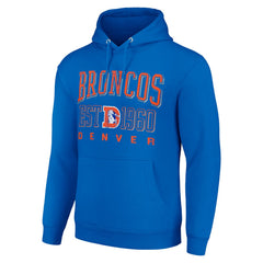 Denver Broncos Starter Unisex Throwback Logo Pullover Hoodie Royal
