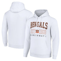 Cincinnati Bengals Starter Unisex Throwback Logo Pullover Hoodie White