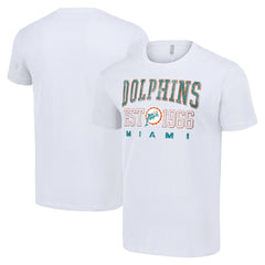 Miami Dolphins Starter Throwback Logo T-Shirt White