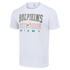 Miami Dolphins Starter Throwback Logo T-Shirt White
