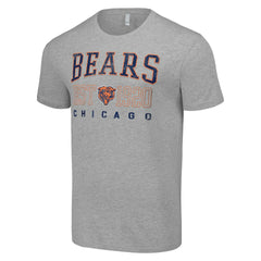 Chicago Bears Starter Throwback Logo T-Shirt Heather Gray