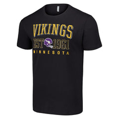 Minnesota Vikings Starter Throwback Logo T-Shirt Black