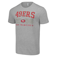 San Francisco 49ers Starter Throwback Logo T-Shirt Heather Gray