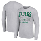 Philadelphia Eagles Starter Throwback Logo Long Sleeve T-Shirt Heather Gray