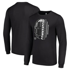 Washington Commanders Starter Half Helmet Logo Long Sleeve T-Shirt Black