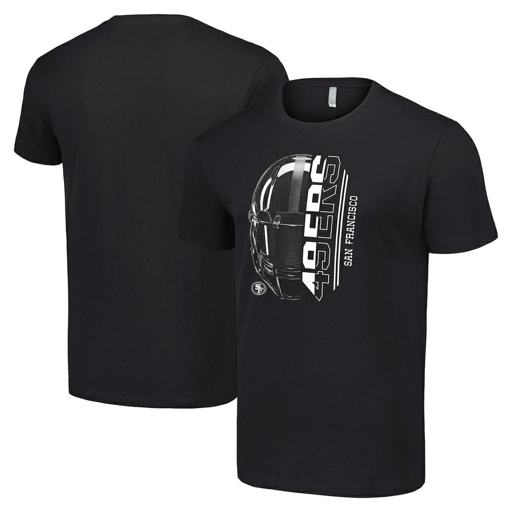 San Francisco 49ers Starter Half Helmet Logo T-Shirt Black