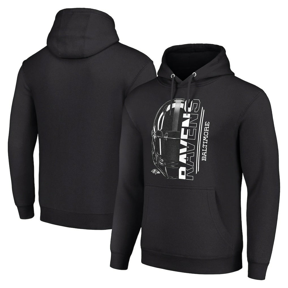 Baltimore Ravens Starter Unisex Half Helmet Logo Pullover Hoodie Black