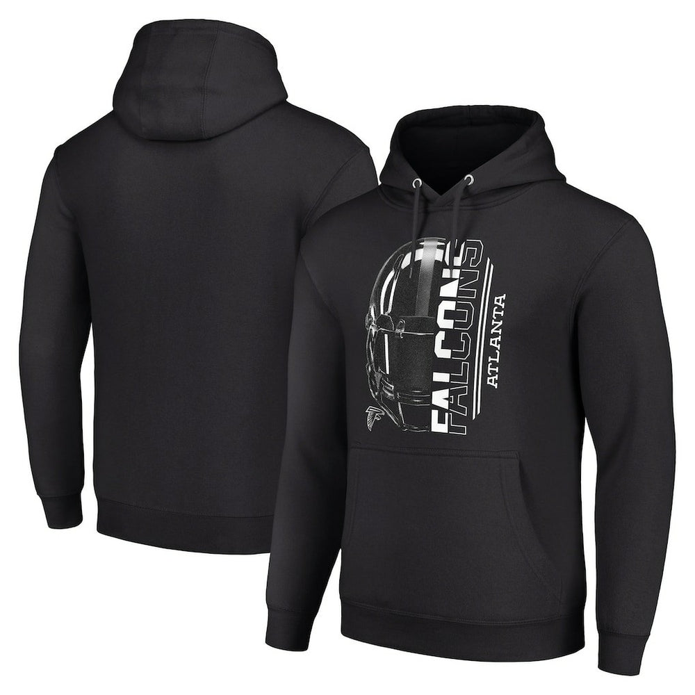 Atlanta Falcons Starter Unisex Half Helmet Logo Pullover Hoodie Black