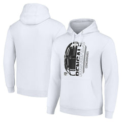 Cincinnati Bengals Starter Unisex Half Helmet Logo Pullover Hoodie White