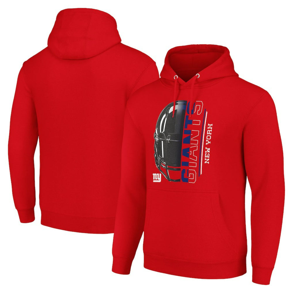 New York Giants Starter Unisex Half Helmet Logo Pullover Hoodie Red
