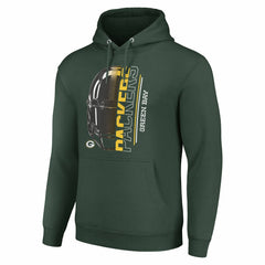 Green Bay Packers Starter Unisex Half Helmet Logo Pullover Hoodie Green