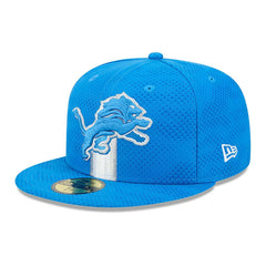 Detroit Lions New Era 2024 Sideline 59FIFTY Fitted Hat Blue