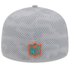 Miami Dolphins New Era 2024 Sideline 59FIFTY Fitted Hat Gray