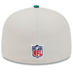 New York Jets New Era 2024 Sideline Historic 59FIFTY Fitted Hat Stone/Green