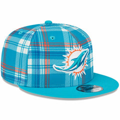 Miami Dolphins New Era 2024 Sideline Statement 9FIFTY Snapback Hat Aqua