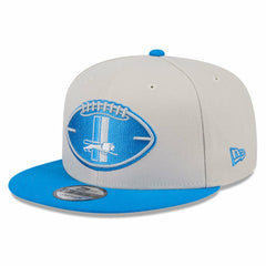 Detroit Lions New Era 2024 Sideline Historic 9FIFTY Snapback Hat Stone/Blue