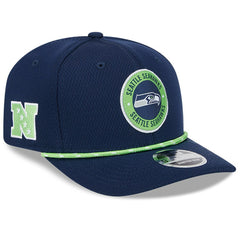 Seattle Seahawks New Era 2024 Sideline 9SEVENTY Stretch-Snap Hat College Navy