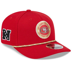 San Francisco 49ers New Era 2024 Sideline 9SEVENTY Stretch-Snap Hat Scarlet