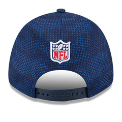 Dallas Cowboys New Era 2024 Sideline 9FORTY Stretch-Snap Hat Navy
