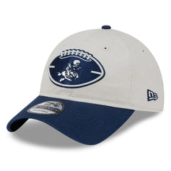 Dallas Cowboys New Era 2024 Sideline Historic 9TWENTY Adjustable Hat Stone/Navy