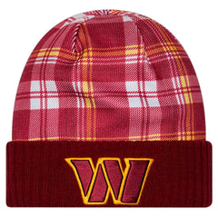 Washington Commanders New Era Sideline Statement Cuffed Knit Hat Burgundy
