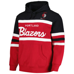 Portland Trail Blazers Head Coach Pullover Hoodie Red/Black | Mitchell & Ness discount