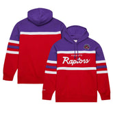 Toronto Raptors Head Coach Pullover Hoodie Red/Purple | Mitchell & Ness US