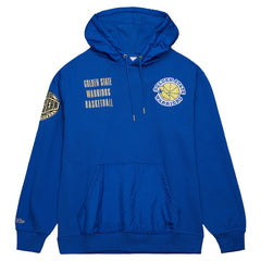 Golden State Warriors Team OG 2.0 Vintage Logo Fleece Pullover Hoodie for sale Royal | Mitchell & Ness outlet
