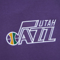 Utah Jazz Team OG 2.0 Vintage Logo Fleece Pullover Hoodie Purple | Mitchell & Ness discount