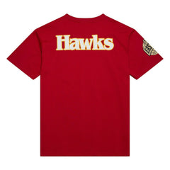 Atlanta Hawks Hardwood Classics Team OG 2.0 Premium Vintage Logo T-Shirt Red | Mitchell & Ness outlet