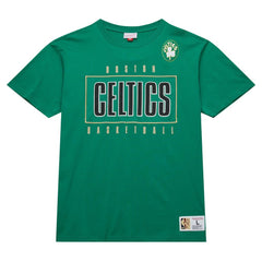 Boston Celtics Hardwood Classics Team OG 2.0 Premium Vintage Logo T-Shirt Kelly Green | Mitchell & Ness