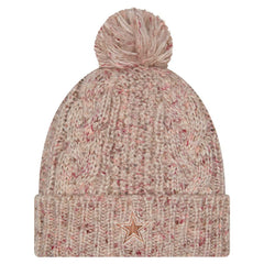 Dallas Cowboys New Era Women's Trendy Tone Cuffed Knit Hat with Pom Stone